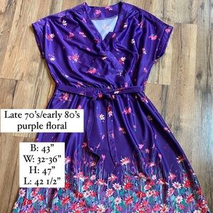 Vintage late 70’s/early 80’s floral dress